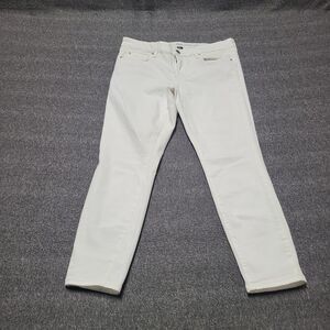 Gap Legging Capri Pants Optic White Stretch Comfort Women 10 30R‎